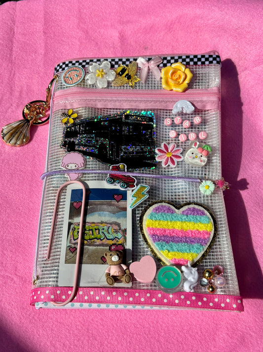 Checkered Custom Pouch Journal