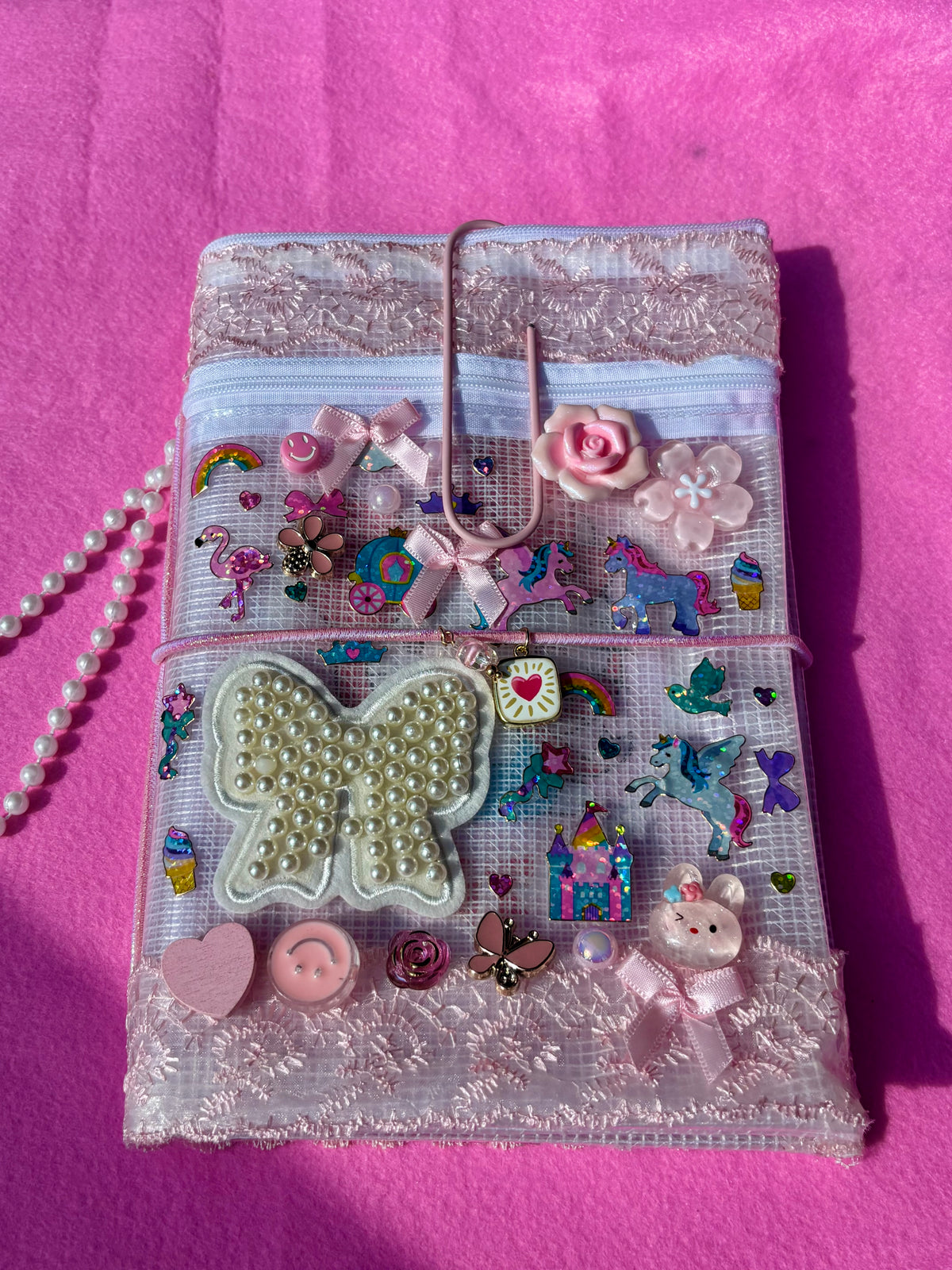 Pearly Princess Custom Pouch Journal