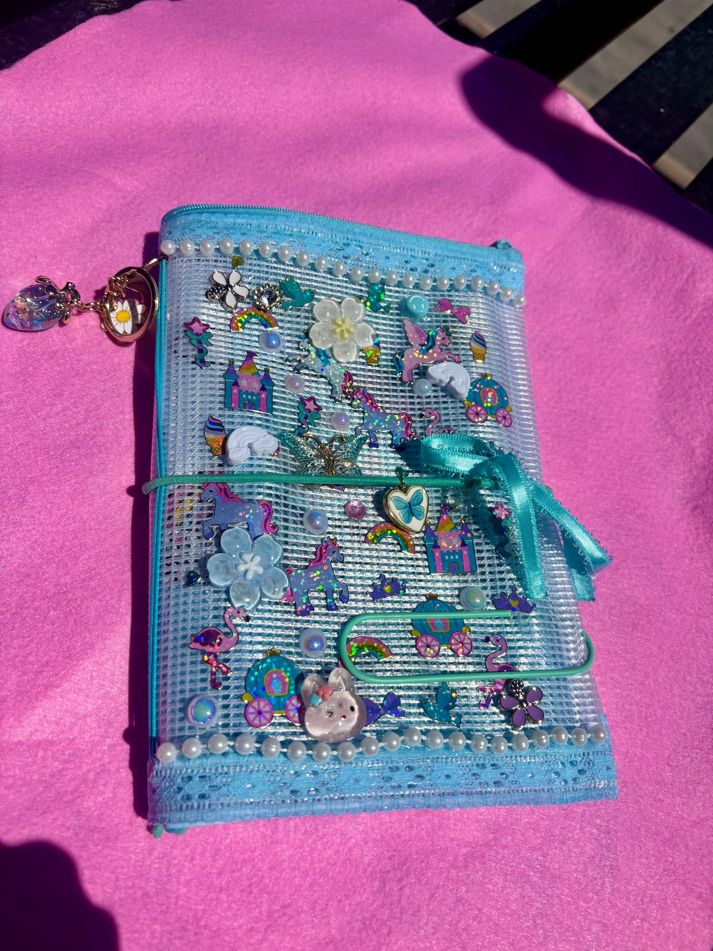 Baby Blue Custom Pouch Journal