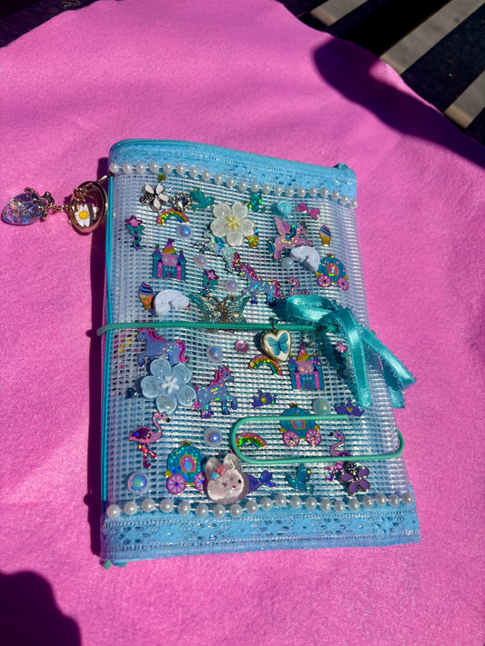 Baby Blue Custom Pouch Journal