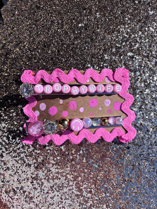 “Trophy Wife” Metal Hair Clips