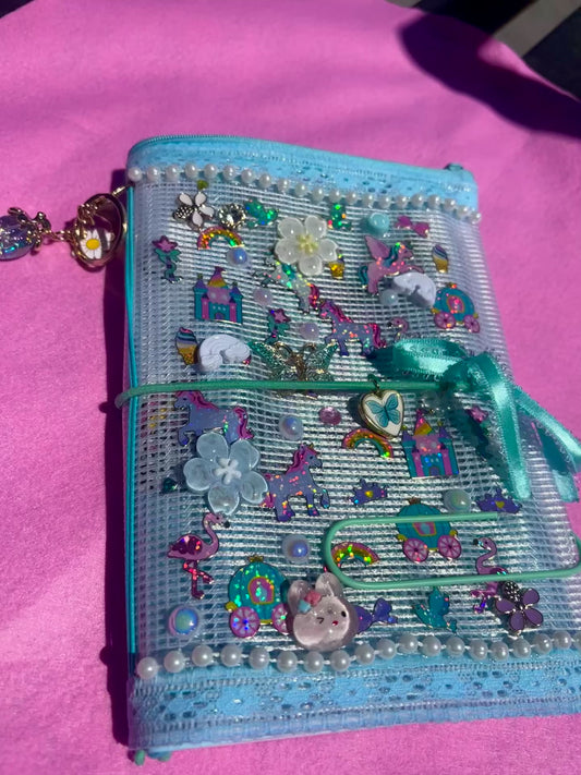 Baby Blue Custom Pouch Journal
